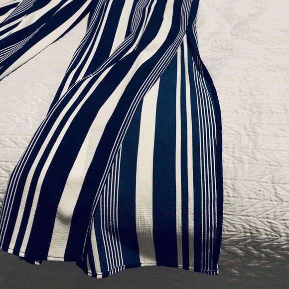 Striped Wide-Leg Jumpsuit - Picture 2 of 5